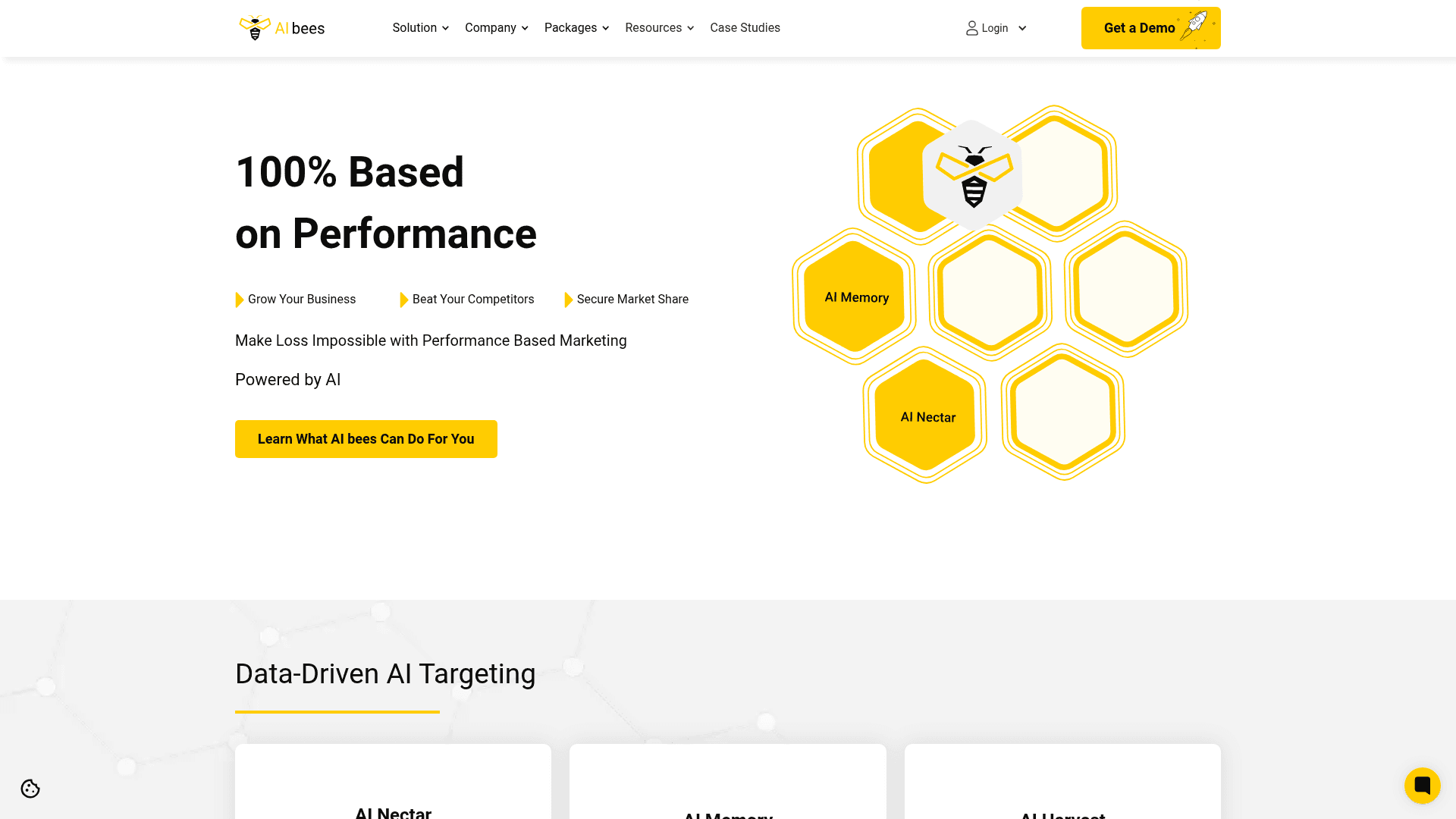 Homepage of AI bees