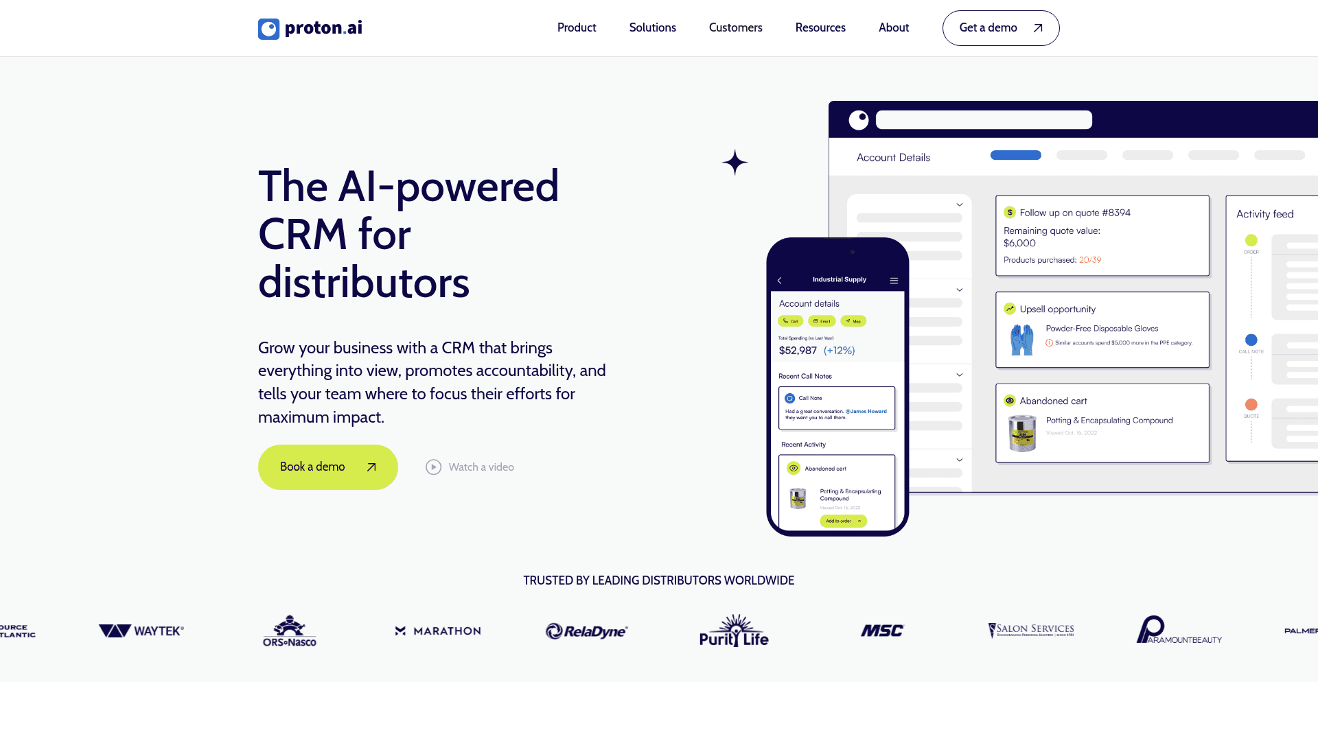 Homepage of Proton